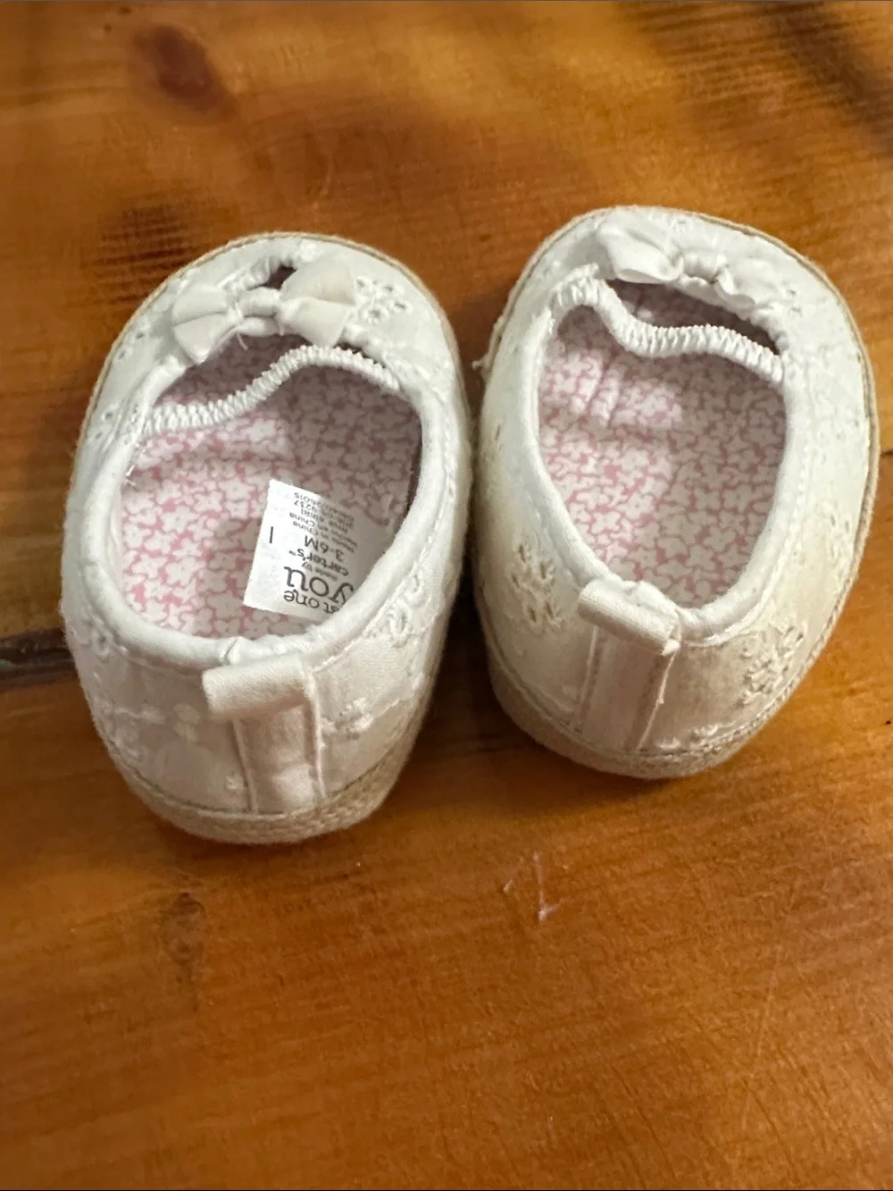 White Baby Girl Bow Mary Jane Shoes